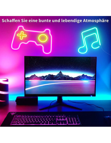 Luces de Neón LED 132FT Segrass RGB Impermeables IP65