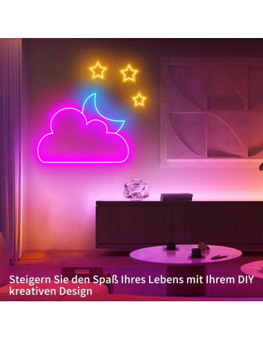 Luces de Neón LED 132FT Segrass RGB Impermeables IP65