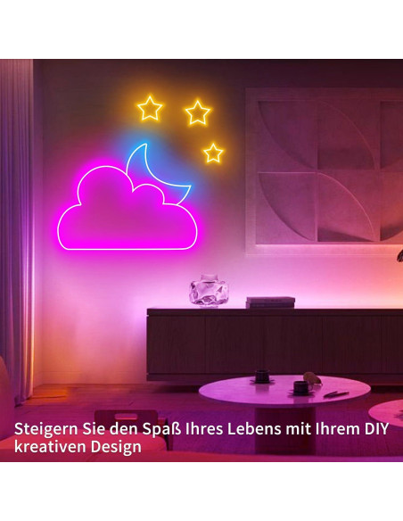 Luces de Neón LED 132FT Segrass RGB Impermeables IP65