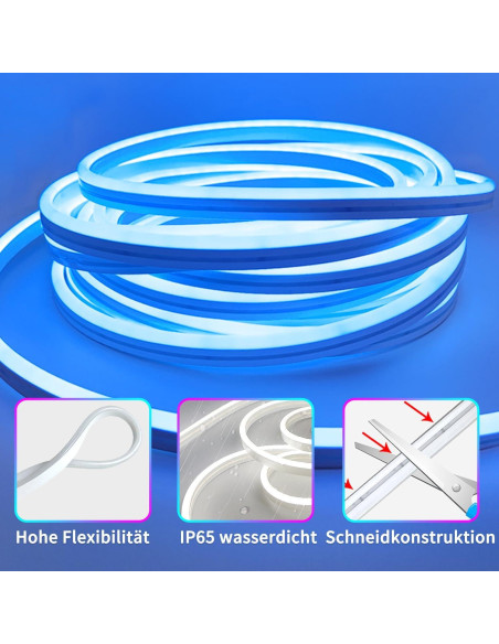 Luces de Neón LED 132FT Segrass RGB Impermeables IP65