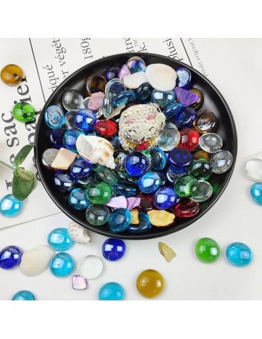 10 kg de gemas de vidrio FANTIAN multicolores decorativas