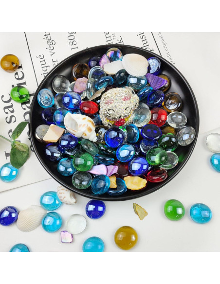 10 kg de gemas de vidrio FANTIAN multicolores decorativas