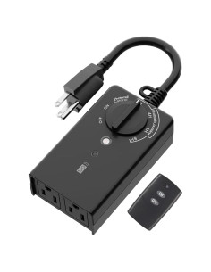 Temporizador de Luz Exterior BN-LINK 15A con Control Remoto