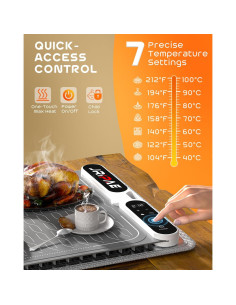 Alfombrilla Calentadora Eléctrica Jripae 61x38.1cm 7 Niveles 2