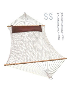 Hamaca Doble Lazy Daze 3.58m Algodón Tejida para 2 Personas