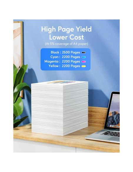 Cartucho de Tóner TN221 TN225 WEAREC Compatible 4 Piezas