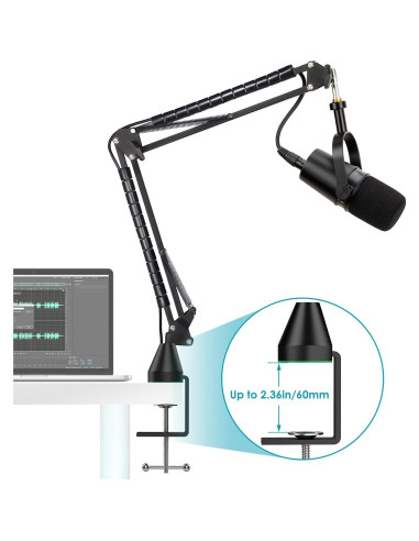 Brazo de Boom YOUSAHRES para Micrófonos Shure MV7 MV7X MV7+