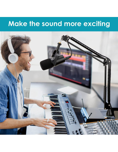 Brazo de Boom YOUSAHRES para Micrófonos Shure MV7 MV7X MV7+