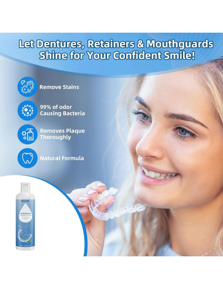 Limpiador Ultrasonico Bcom 240 ml para Retenedores y Joyería