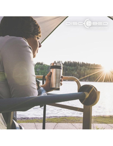 Banco Convertible Disc-O-Bed Marino para 2 Personas