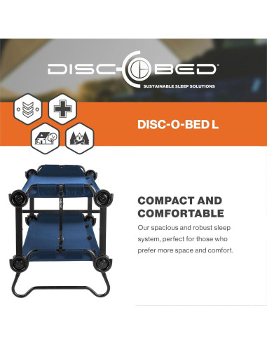 Banco Convertible Disc-O-Bed Marino para 2 Personas