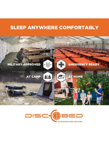 Banco Convertible Disc-O-Bed Marino para 2 Personas