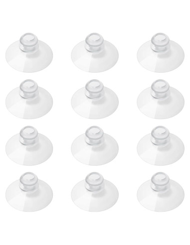 200 Ventosas Transparentes 3.05 cm LuluEasy para Organización