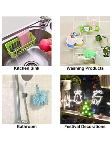 200 Ventosas Transparentes 3.05 cm LuluEasy para Organización