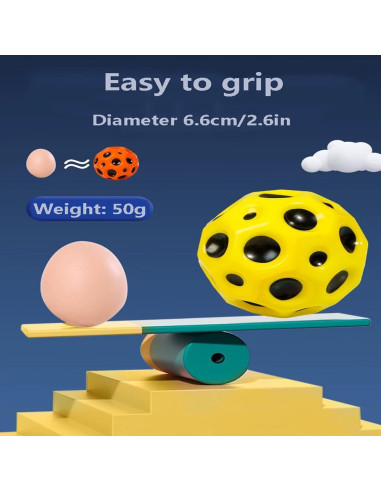 Pelota de Rebote BBLING TLQ-2 7cm Brilla en la Oscuridad