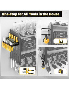 Organizador de Herramientas Eléctricas KAFAHOM 3 Capas 8 Taladros 2