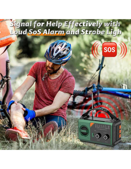 Radio Meteorológica de Emergencia RAOUOEN 20000mAh Solar Bluetooth