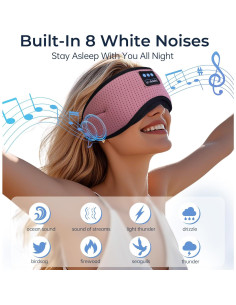 Máscara de Sueño Bluetooth LC-dolida con Ruido Blanco Rosa 2