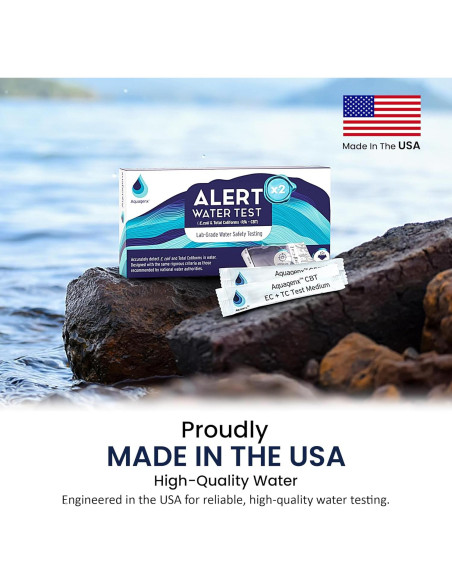 Kit de Prueba de Agua Aquagenx Alert P/A - 10 Paquete para E. Coli