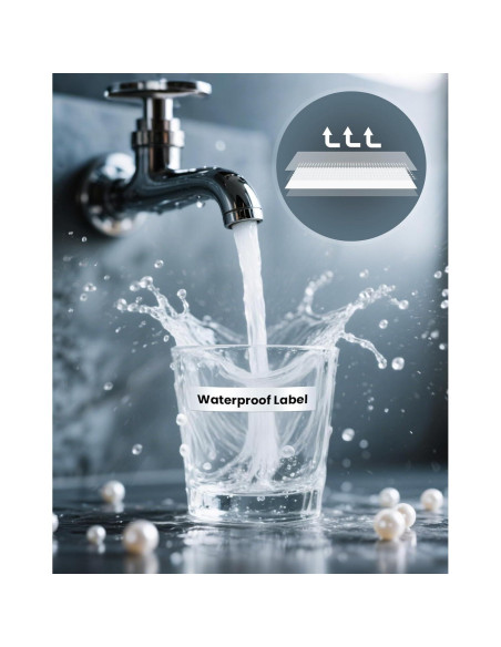 Cinta de Etiqueta Brother TZe 12mm Blanca - Paquete de 8