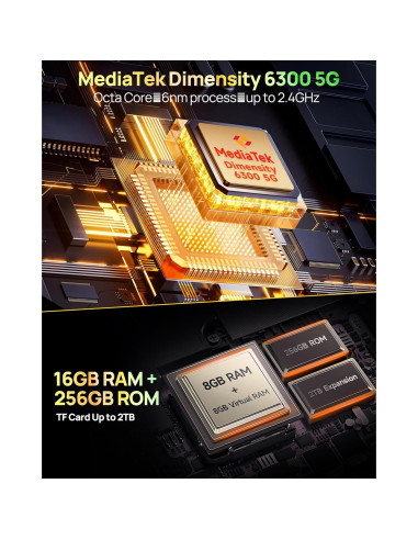 Ulefone Armor X32 Pro 5G - 16GB RAM, 256GB, 5500mAh, Naranja