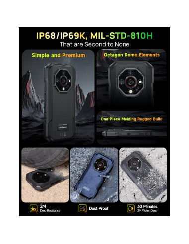 Ulefone Armor X32 Pro 5G - 16GB RAM, 256GB, 5500mAh, Naranja