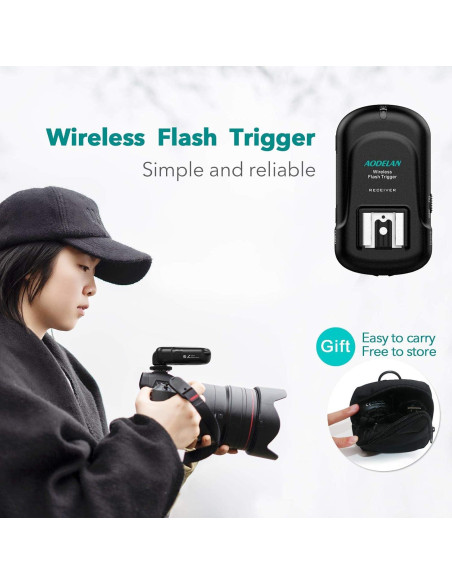 Conjunto Inalámbrico AODELAN FT-8 con 8 Canales y Rango 200m