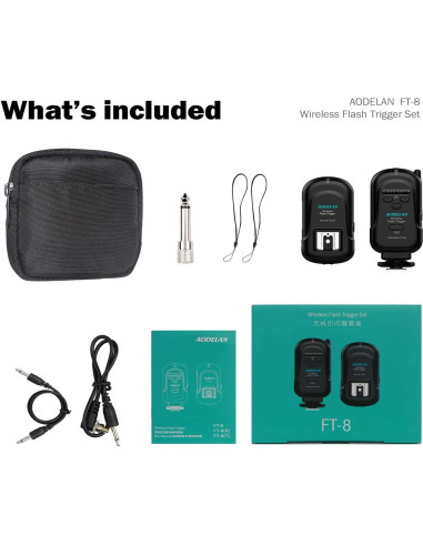 Conjunto Inalámbrico AODELAN FT-8 con 8 Canales y Rango 200m