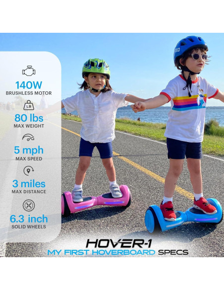Hover-1 Mi Primer Scooter Equilibrado Rosa 8 km/h 150W