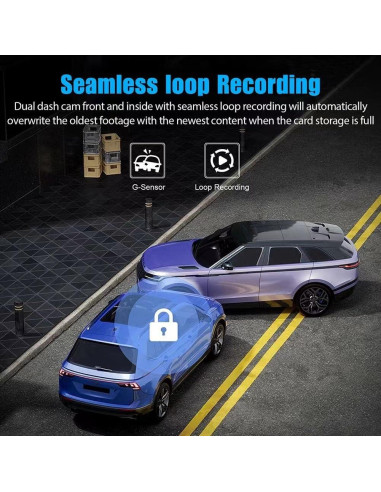 Cámara de tablero 1080P METRICSQUARE con visión nocturna