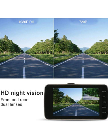 Cámara de tablero 1080P METRICSQUARE con visión nocturna
