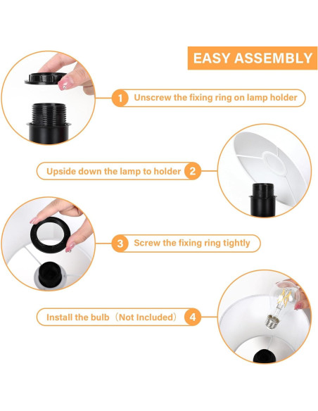 Lámpara de Mesa Pequeña Brightever con Tripode de Madera 40cm