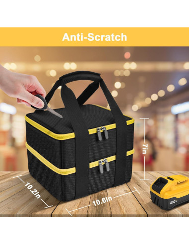 Funda de Almacenamiento para Baterías Dewalt 20V Max - Tanmqin