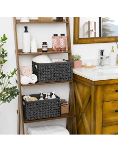 Cestas de Mimbre GRANNY SAYS - Juego de 2, 33x21x18 cm, Negro 2