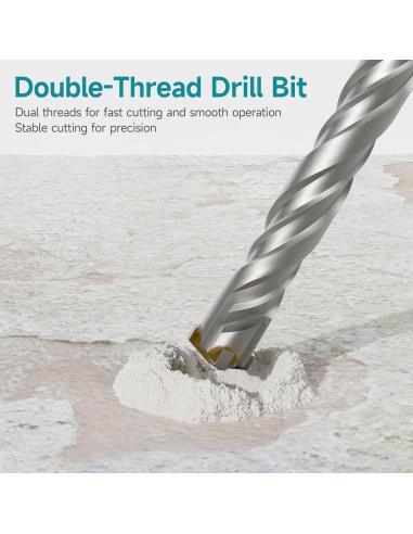 Broca de Martillo Rotativo SDS Plus YOSIGHT 8 mm x 30.99 cm