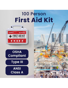 Kit de Primeros Auxilios ProHeal para 100 Personas - 364 Piezas 2
