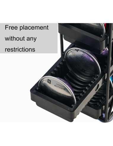 Soporte para Cápsulas de Café MEAERTON 3 Niveles Negro 24 Cápsulas