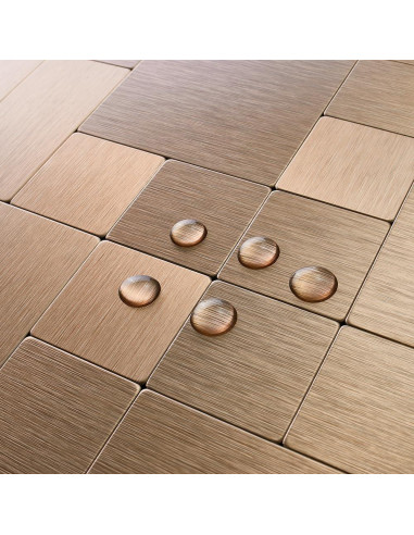 Azulejo Autoadhesivo DICOFUN 30.48x30.48cm Cobre Cepillado