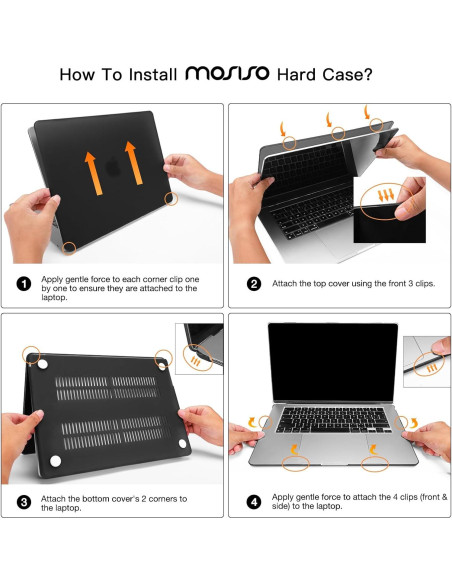 Funda Dura MOSISO para MacBook Air 15" M4 M3 M2 2023-2025
