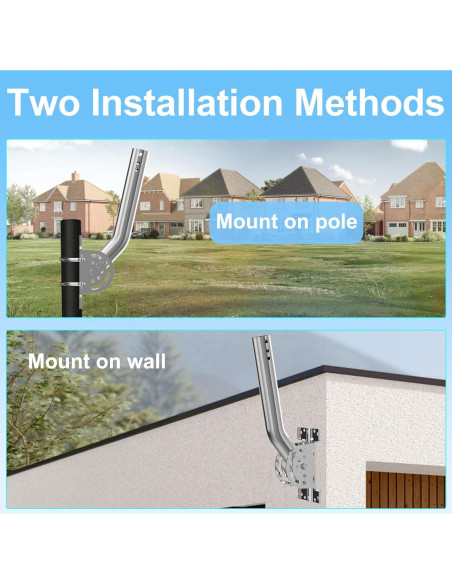 Soporte de Pared Starlink Gen 2 con J-Pole 38.1 cm y U-Bolts