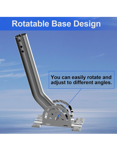 Soporte de Pared Starlink Gen 2 con J-Pole 38.1 cm y U-Bolts