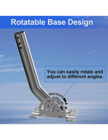 Soporte de Pared Starlink Gen 2 con J-Pole 38.1 cm y U-Bolts