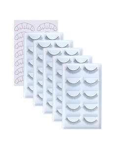 30 Pares de Pestañas de Entrenamiento EMEDA 8mm Imitación Natural
