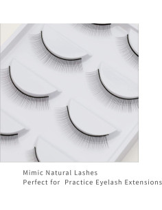 30 Pares de Pestañas de Entrenamiento EMEDA 8mm Imitación Natural 2