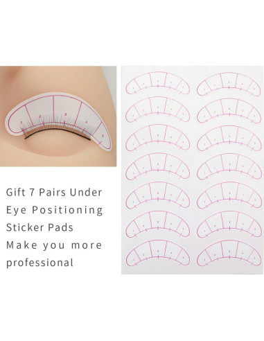 30 Pares de Pestañas de Entrenamiento EMEDA 8mm Imitación Natural