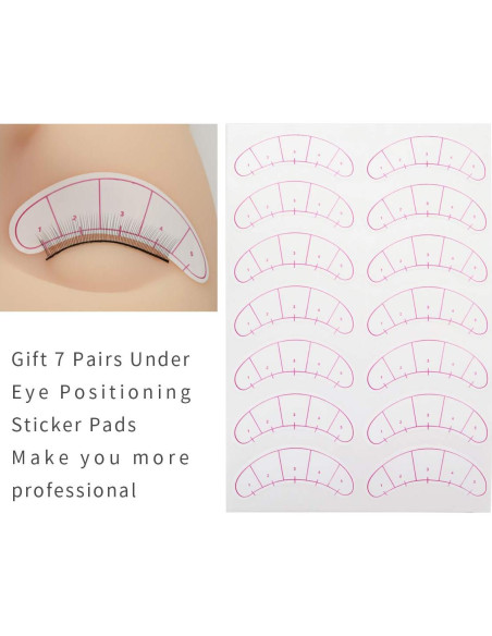 30 Pares de Pestañas de Entrenamiento EMEDA 8mm Imitación Natural