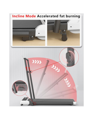 Caminadora 3 en 1 Ueadcm XJ-EC7W-M 2.5 HP Plegable 120 kg