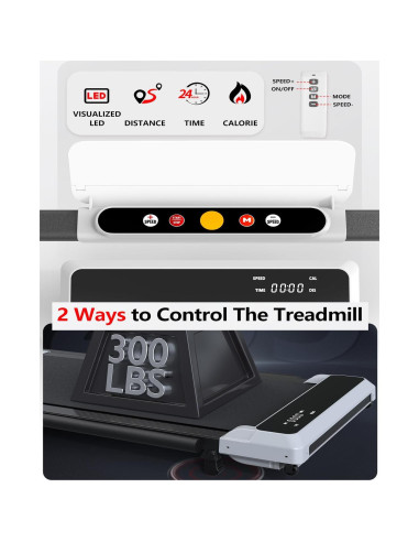 Caminadora 3 en 1 Ueadcm XJ-EC7W-M 2.5 HP Plegable 120 kg