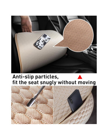Funda de Asiento Delantera CAPITAUTO Beige Universal Transpirable