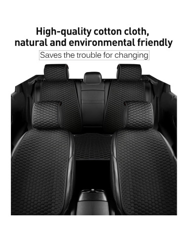 Fundas de Asiento de Coche CAPITAUTO Negras Universales